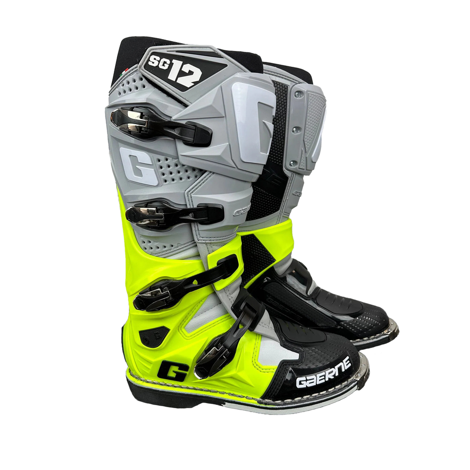 GAERNE SG 12 BOOTS GREY/FLOW YELLOW/ BLACK