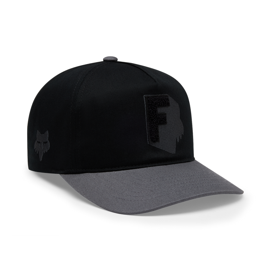FOX SHADOW SNAPBACK HAT [BLACK]