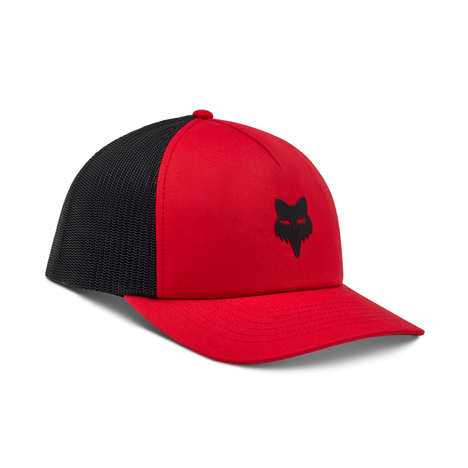 FOX HEAD TRUCKER HAT [FLAME RED]