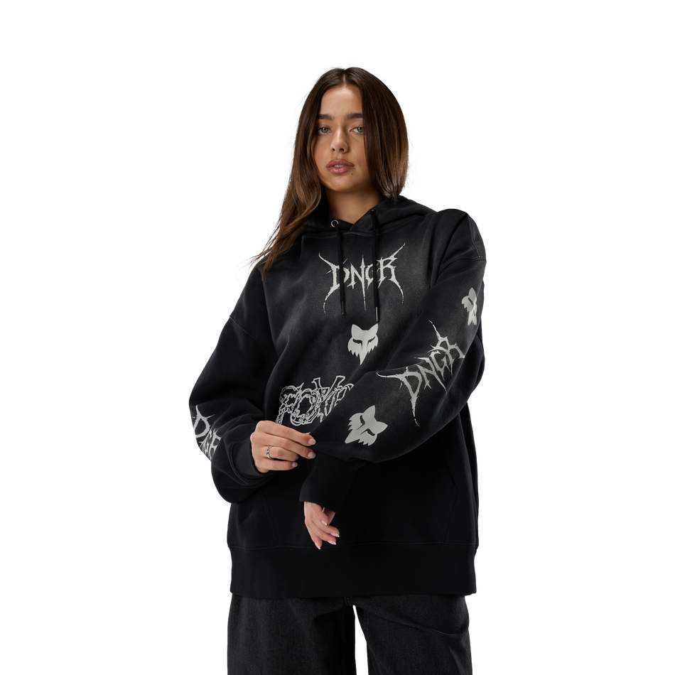DNGR HEAVYWEIGHT FLEECE PULLOVER HOODIE [BLACK]