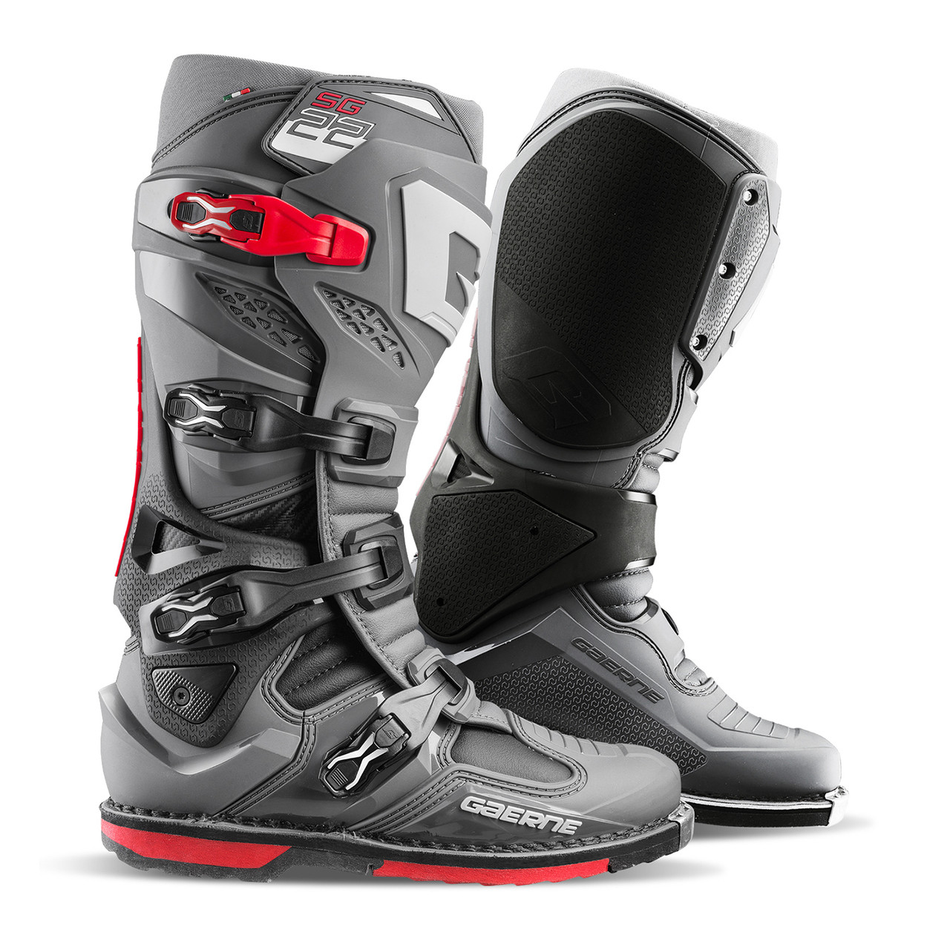 GAERNE SG 22 BOOTS ANTHRACITE/BLACK/RED