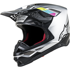 ALPINESTARS SuperTech S-M8 Contact Helmet ECE Silver Black