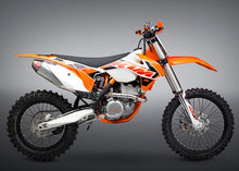 Load image into Gallery viewer, Yoshimura KTM 350 SX-F 13-15-XC-F 14-15 RS-4 STAINLESS FULL SYSTEM, W- ALUMINUM MUFFLER