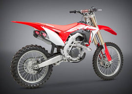 Yoshimura Honda CRF450R-RX 17-20 RS-9T Stainless Full System, w- Stainless Mufflers